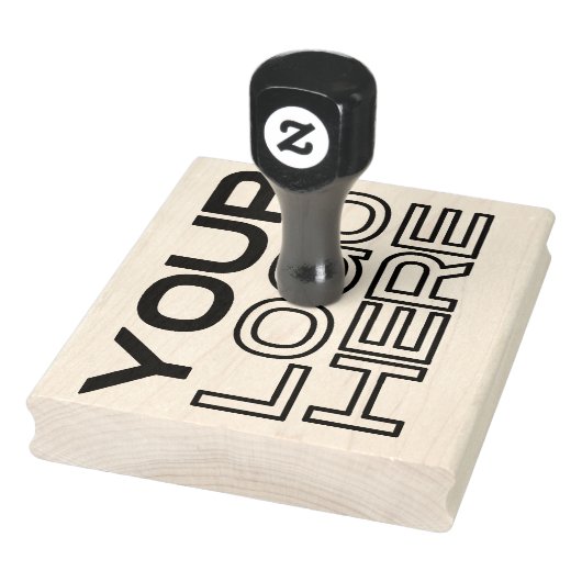 XL großes Firmenlogo individuell Gummistempel (Stempel)