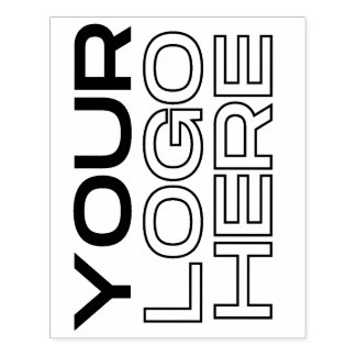 XL großes Firmenlogo individuell Gummistempel