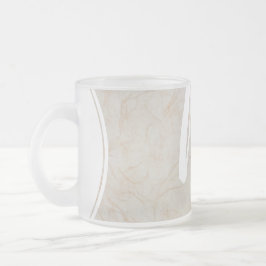XL Monogram Seidenpapier Textur Bild Glas Tasse