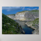 Xlendi Cliffs- Gozo, Malta Poster (Vorne)
