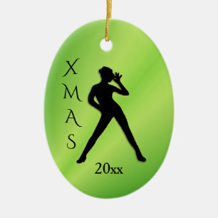 Xmas 20xx Tanz Tree Ornament Tänzer auf beiden Sei