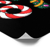 Xmas 67 Candy Canes Santa Christmas 67 Humor  Poster (Ecke)