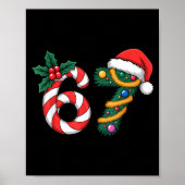 Xmas 67 Candy Canes Santa Christmas 67 Humor Poster (Vorne)