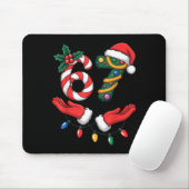 Xmas 67 Hands Gesture Candy Canes Santa Holiday Ki Mousepad (Mit Mouse)