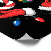 Xmas 67 Hands Gesture Candy Canes Santa Holiday Ki Poster (Ecke)