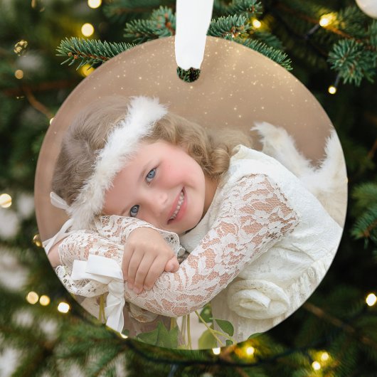 Xmas Angel Light Foto Brown Gold Ornament