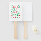 Xmas Art All Is Bright Fächer (Vorne und Hinten)