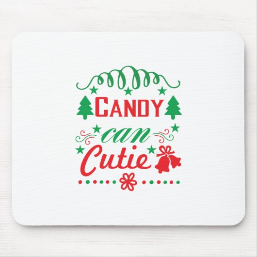 Xmas Art Candy Can Süsse Mousepad (Vorne)