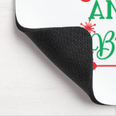 Xmas Art fröhlich und hell Mousepad (Ecke)