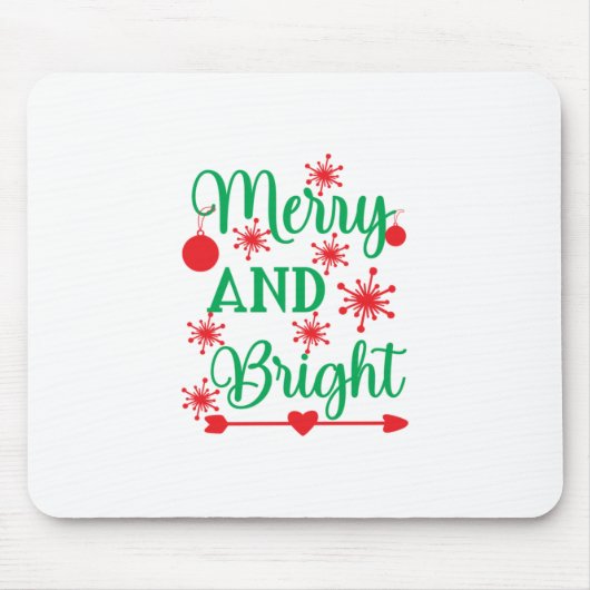 Xmas Art fröhlich und hell Mousepad (Vorne)