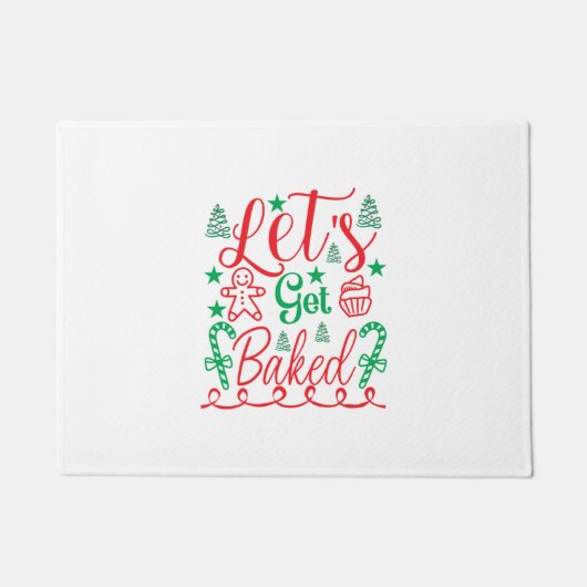 Xmas Art Lass Fußmatte (Vorderseite)