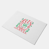 Xmas Art Lass Fußmatte (Schrägansicht)