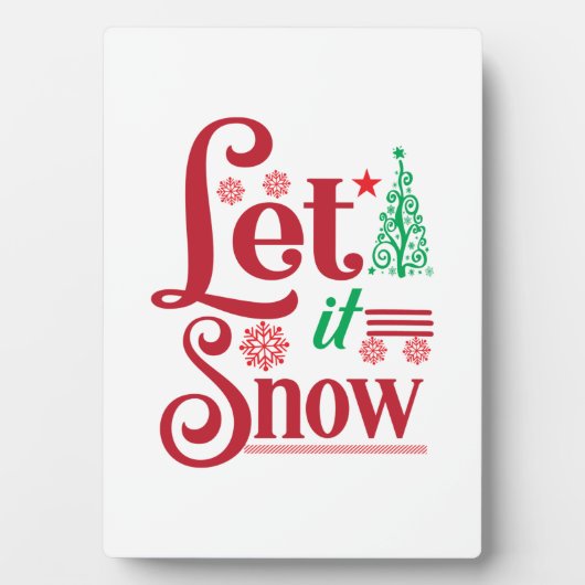 Xmas Art Lass is Snow Fotoplatte (Vorderseite)