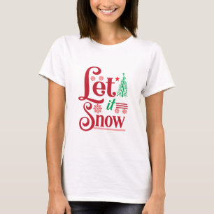 Xmas Art Lass is Snow T-Shirt