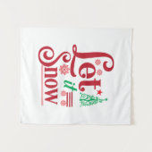 Xmas Art Lass is Snow Wandteppich (Vorderseite (Horizontal))