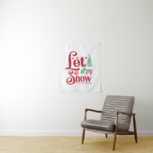 Xmas Art Lass is Snow Wandteppich (Beispiel)