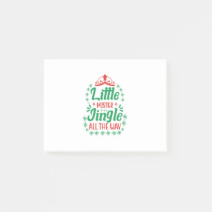 Xmas Art Little Mister Jingle Post-it Klebezettel