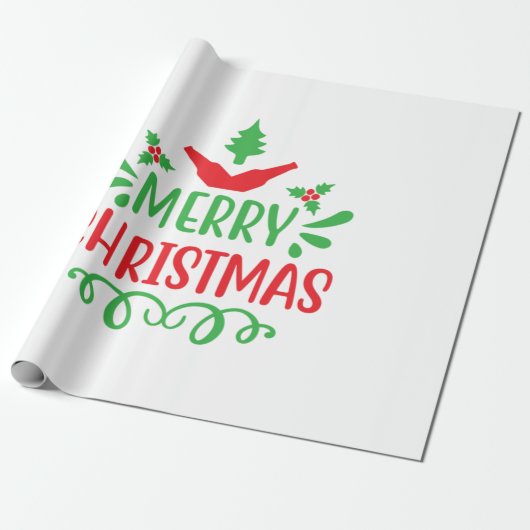 Xmas Art Merry Xmas Geschenkpapier (Ungerollt)