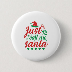 Xmas Art nenne mich einfach Santa Button