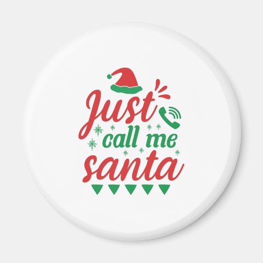 Xmas Art nenne mich einfach Santa Magnet (Vorne)