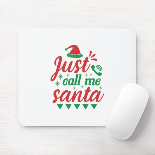 Xmas Art nenne mich einfach Santa Mousepad (Mit Mouse)