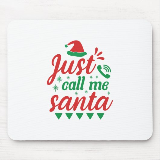 Xmas Art nenne mich einfach Santa Mousepad (Vorne)