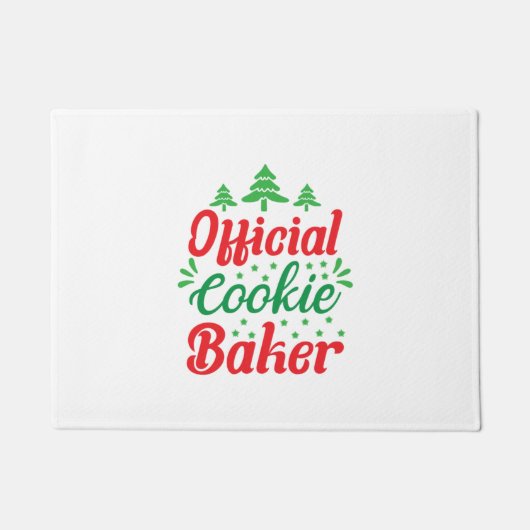 Xmas Art Official Cookie Baker Fußmatte (Vorderseite)