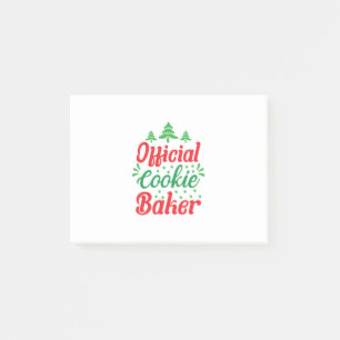 Xmas Art Official Cookie Baker Post-it Klebezettel
