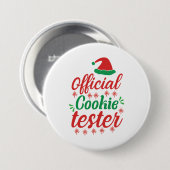 Xmas Art Offiziell Cookie Tester Button (Vorne & Hinten)