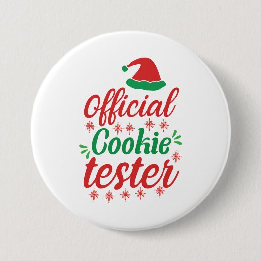 Xmas Art Offiziell Cookie Tester Button (Vorderseite)