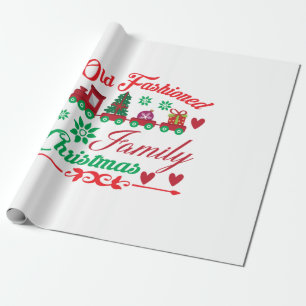 Xmas Art Old modische Weihnachten Geschenkpapier