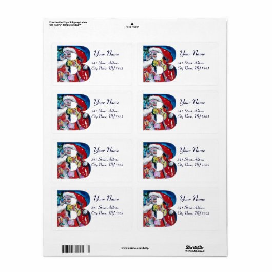 XMAS B SCHREIBEN /SANTA CLAUS MIT VIOLIN MONOGRAMM (Vorne)