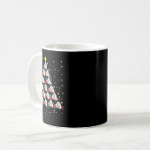 Xmas Badminton Player Shuttle Badminton Kaffeetasse (Vorderseite Links)