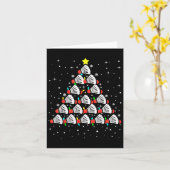 Xmas Badminton Player Shuttle Badminton Karte (Gelbe Blume)