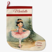 Xmas Ballerina Princess Weihnachts-Strumpf Großer Weihnachtsstrumpf (Vorderseite)