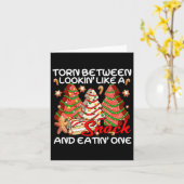 Xmas Baum Torn zwischen Lookin wie ein Snack Kuche Karte (Gelbe Blume)