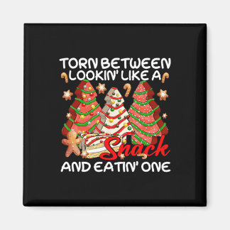 Xmas Baum Torn zwischen Lookin wie ein Snack Kuche Magnet