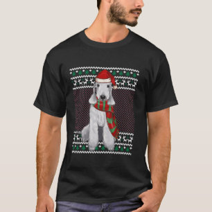 Xmas Bedlington Terrier Dog Weihnachtsmannmütze Ug T-Shirt