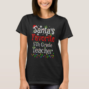 Xmas beleuchten den Lieblings-Lehrer des Weihnacht T-Shirt