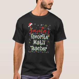 Xmas beleuchten den Lieblingsmathematiker des Weih T-Shirt