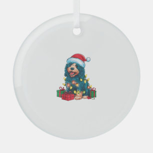 Xmas-Beleuchtung Santa Hut Portugiesischer Wasserh Ornament Aus Glas