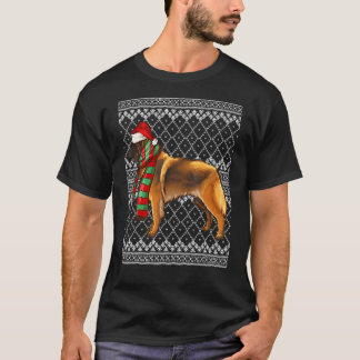 Xmas Belgische Tervuren Santa Claus Hat Ugly Chris T-Shirt