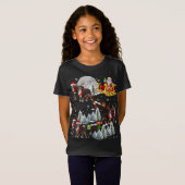Xmas Bernese Mountain Sledge Christmas Sledge Sant T-Shirt (Vorne ganz)