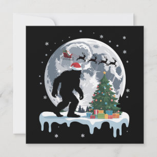 Xmas Bigfoot Santa Tree Museo Cantonale d'Arte Feiertagskarte