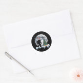 Xmas Bigfoot Santa Tree Museo Cantonale d'Arte Runder Aufkleber (Umschlag)