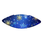 XMAS Blue Background mit goldenen Schneeflocken Football (Panel)