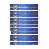 XMAS Blue Background with Golden Snowflakes (Bogen)