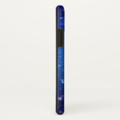 XMAS Blue Background with Golden Snowflakes Case-Mate iPhone Hülle (Hinten/Rechts)