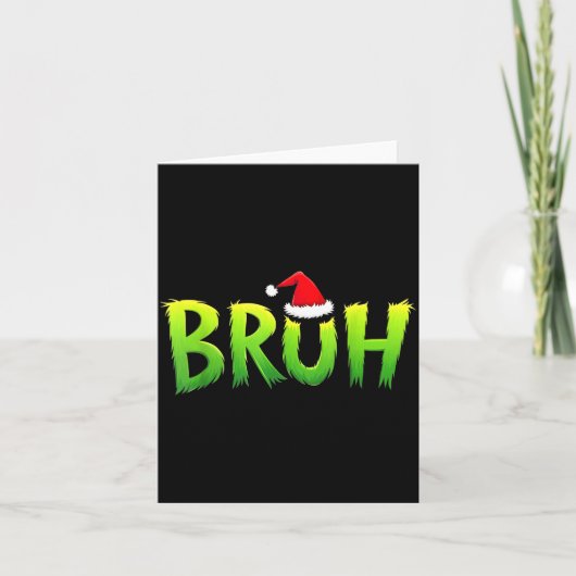 Xmas Bruh Christmas Kids Teens Boys Funny Christma Karte (Vorderseite)
