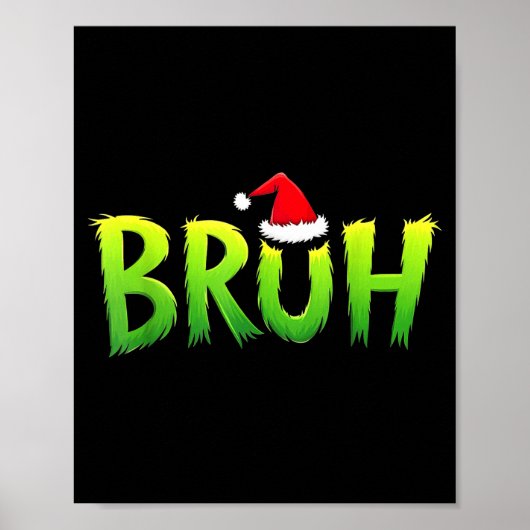 Xmas Bruh Christmas Kids Teens Boys Funny Christma Poster (Vorne)